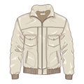 Vector Cartoon Lather Mens Jacket