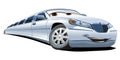 Vector cartoon limousine Royalty Free Stock Photo