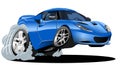 Vector cartoon modern car Royalty Free Stock Photo