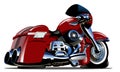 Vector Cartoon Motorbike