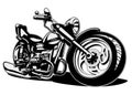 Vector Cartoon Motorbike