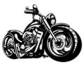 Vector Cartoon Motorbike Royalty Free Stock Photo