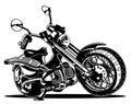 Vector Cartoon Motorbike