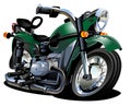 Vector Cartoon Motorcycle Royalty Free Stock Photo