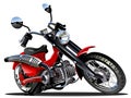 Vector Cartoon Motorcycle Royalty Free Stock Photo