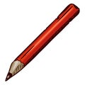 Vector Cartoon Old Pencil Royalty Free Stock Photo