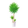 Vector cartoon plants clip art