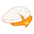 Vector Cartoon Poached Egg