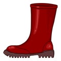 Vector Cartoon Rubber Boots Illustration