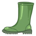 Vector Cartoon Rubber Boots Illustration