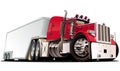 Vector cartoon semi truck Royalty Free Stock Photo