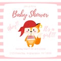 Baby shower invitation Royalty Free Stock Photo