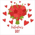 Valentine`s day romantic gift card