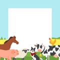 Farm video photo frame Royalty Free Stock Photo