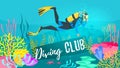 Scuba Diver explores the sea