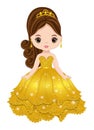 Vector Cartoon Sweet 16, Quinceanera Birthday Party Girl