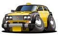 Vector cartoon taxi