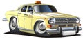 Vector cartoon taxi