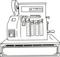 Vector - cash register Royalty Free Stock Photo