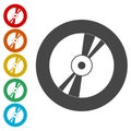 Vector CD or DVD icon Royalty Free Stock Photo
