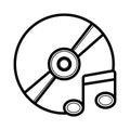 Vector CD or DVD icon Royalty Free Stock Photo