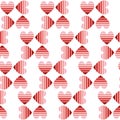 Vector celebratory love pattern Royalty Free Stock Photo