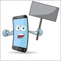 Vector Cell Mobile Mascot