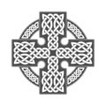 Vector celtic cross. Ethnic ornament. Geometric design Royalty Free Stock Photo