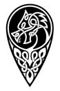 Vector Celtic dragon.