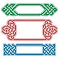 Vector celtic frame set Royalty Free Stock Photo