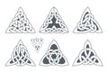 Vector celtic trinity knot part 2. Ethnic ornament. Royalty Free Stock Photo
