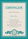 Vector certificate template Royalty Free Stock Photo