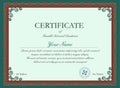 Vector certificate template Royalty Free Stock Photo