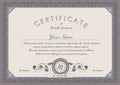 Vector certificate template Royalty Free Stock Photo