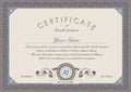 Vector certificate template