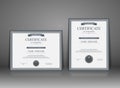 Vector certificate template