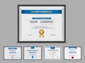 Vector certificate template.