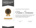 Vector certificate template.