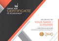 Vector certificate template. Royalty Free Stock Photo