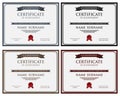 Vector certificate template. Royalty Free Stock Photo