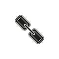 vector chain symbol - connection icon, internet security object Royalty Free Stock Photo