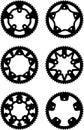 Vector chainrings pack Royalty Free Stock Photo
