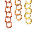 Vector chains in three colors