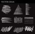 Vector Chalk Lines Royalty Free Stock Photo