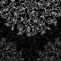 Vector chalkboard floral pattern