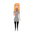 Vector character of singer Royalty Free Stock Photo