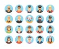 Vector characters and persons icons collection.