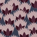 Vector charcoal seamless pattern background: LotusLot.