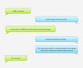 Vector chat frames message babble for your text