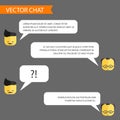 Vector chat template